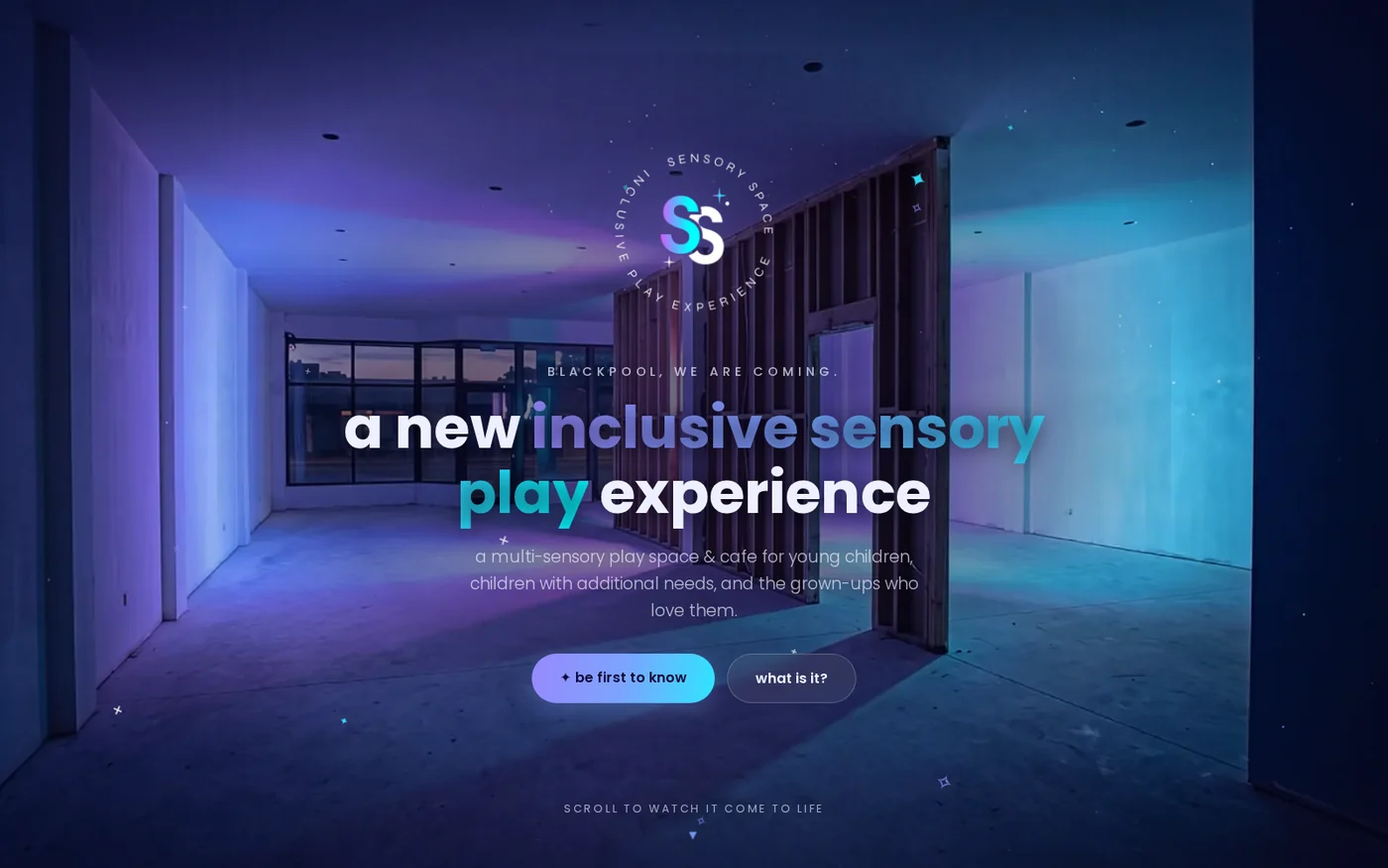 Sensory Space website by Mensia