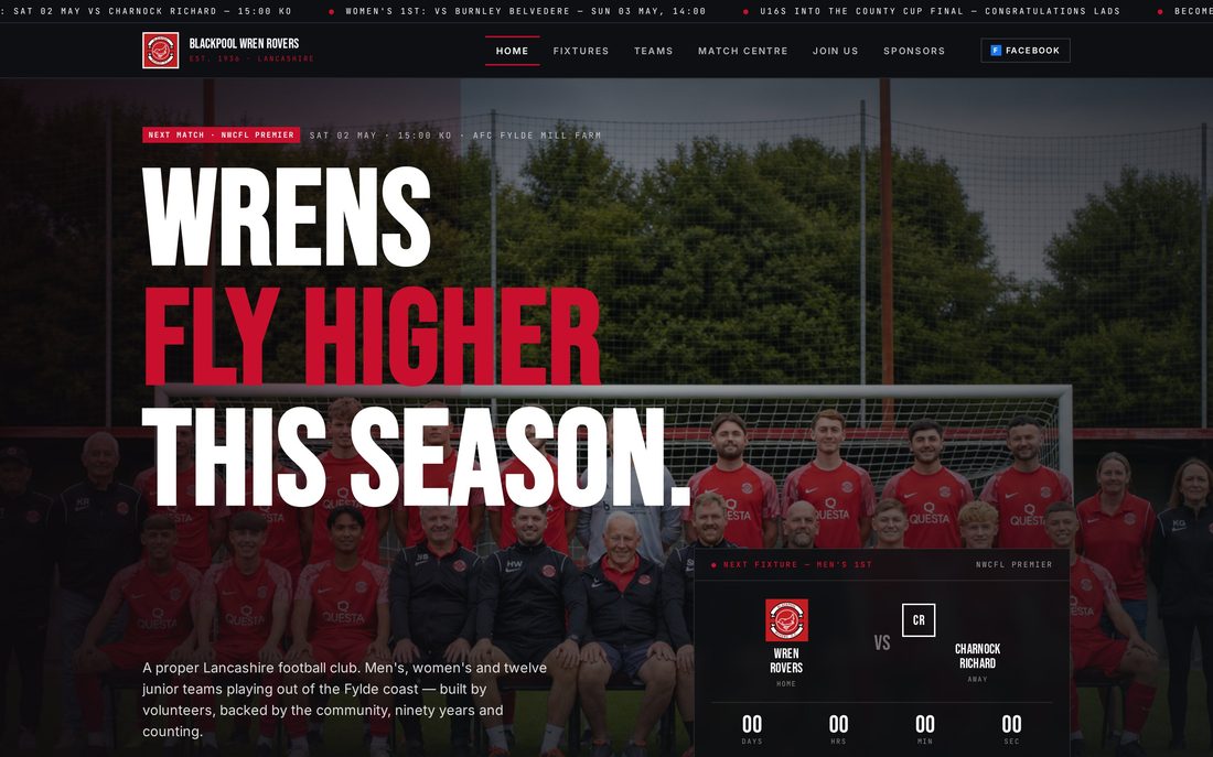 Blackpool Wren Rovers FC — Wrens fly higher this season
